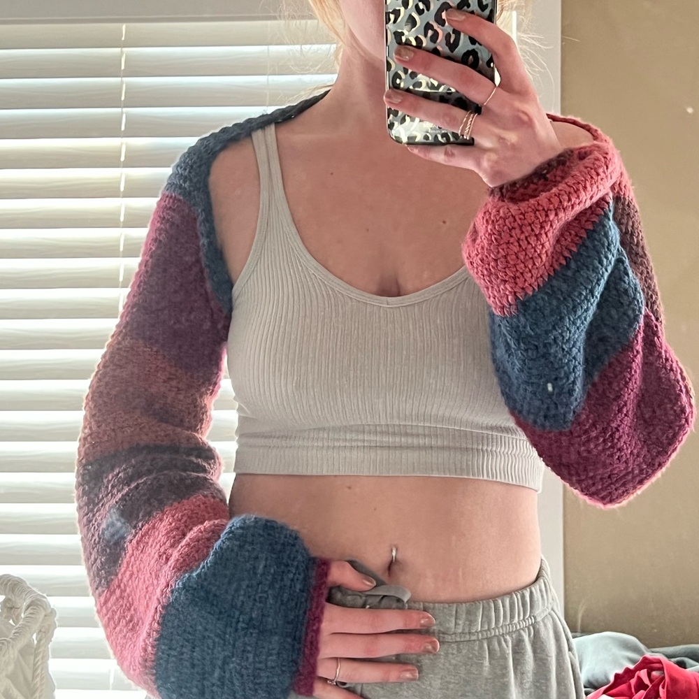 Colorful Knit Shrug
